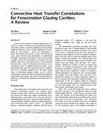 SE-99-12-2 — Convective Heat Transfer Correlations for Fenestration Glazing Cavities: A Review