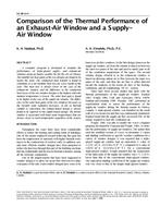 SE-99-12-4 — Comparison of the Thermal Performance of an Exhaust-Air Window and a Supply-Air Window