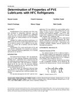 SE-99-14-4 — Determination of Properties of PVE Lubricants with HFC Refrigerants