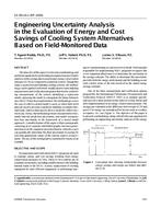 SE-99-16-1 (RP-104) — Engineering Uncertainty Analysis in the Evaluation of Energy and Cost Savings of Cooling System Alternatives Based on Field-Monitored Data