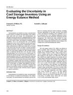 SE-99-16-2 — Evaluating the Uncertainty in Cool Storage Inventory Using an Energy Balance Method