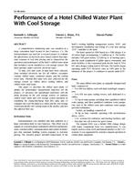 SE-99-18-1 — Performance of a Hotel Chilled Water Plant With Cool Storage