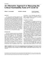SE-99-19-3 — An Alternative Approach to Measuring the Critical Flammability Ratio of R-125/R-32