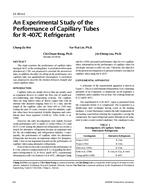SE-99-04-2 — An Experimental Study of the Performance of Capillary Tubes for R-407C Refrigerant