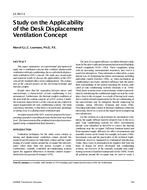 SE-99-07-3 — Study on the Applicability of the Desk Displacement Ventilation Concept