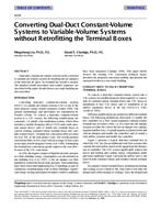 4228 — Converting Dual-Duct Constant-Volume Systems to Variable-Volume Systems without Retrofitting the Terminal Boxes