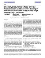 4248 — Electrohydrodynamic Effects on Flow Redistribution and Convective Boiling in Horizontal Concentric Tubes Under High Inlet Quality Conditions
