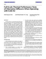 4251 — Full-Scale Thermal Performance Tests of Alternative Diffusers When Operating with Cold Air