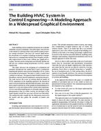 4261 — The Building HVAC System in Control EngineeringÃ¢Â€Â” A Modeling Approach in a Widespread Graphical Environment