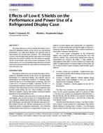 CH-99-04-5 — Effects of Low-E Shields on the Performance and Power Use of a Refrigerated Display Case