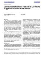 CH-99-06-2 (RP-811) — Comparison of Various Methods to Distribute Supply Air in Industrial Facilities