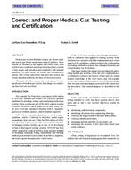 CH-99-12-3 — Correct and Proper Medical Gas Testing and Certification