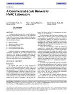 CH-99-13-4 — A Commercial-Scale University HVAC Laboratory