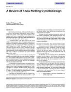 CH-99-17-1 — A Review of Snow Melting System Design