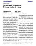CH-99-17-2 (RP-926) — Updated Design Guidelines for Snow Melting Systems