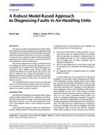 CH-99-18-4 — A Robust Model-Based Approach to Diagnosing Faults in Air-Handling Units
