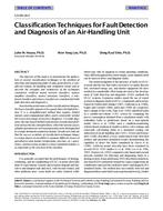 CH-99-18-5 — Classification Techniques for Fault Detection and Diagnosis of an Air-Handling Unit