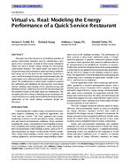 CH-99-20-2 — Virtual vs. Real: Modeling the Energy Performance of a Quick Service Restaurant