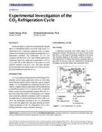 CH-99-22-2 — Experimental Investigation of the CO 2 Refrigeration Cycle