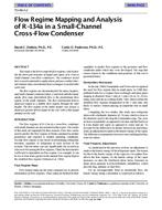 TO-98-03-2 — Flow Regime Mapping and Analysis of R-134a in a Small-Channel Cross-Flow Condenser