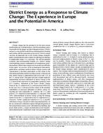 TO-98-04-2 — District Energy as a Response to Climate Change:  The Experience in Europe and the Potential in America
