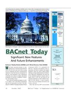 BACnetÃ‚Â® Today: Significant New Features And Future Enhancements