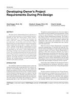 HI-02-20-2 — Developing Owner Ã¢Â€Â™s Project Requirements During Pre-Design
