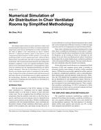 HI-02-17-1 — Numerical Simulation of Air Distribution in Chair Ventilated Rooms by Simplified Methodology