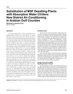 4587 – Substitution of MSF Desalting Plants with Absorption Water Chillers: New District Air Conditioning in Arabian Gulf Counties
