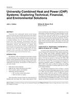 HI-02-05-2 — University Combined Heat and Power (CHP) Systems: Exploring Technical, Financial, and Environmental Solutions
