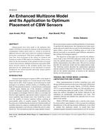 HI-02-09-3 — An Enhanced Multizone Model and Its Application to Optimum Placement of CBW Sensors