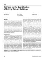 4584 — Methods for the Quantification of Driving Rain on Buildings