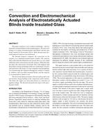 4575 — Convection and Electromechanical Analysis of Electrostatically Actuated Blinds Inside Insulated Glass