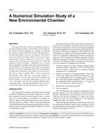 4561 — A Numerical Simulation Study of a New Environmental Chamber