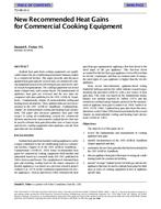 TO-98-14-1 — New Recommended Heat Gains for Commercial Cooking Equipment