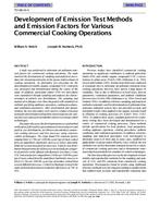 TO-98-14-3 — Development of Emission Test Methods and Emission Factors for Various Commercial Cooking Operations