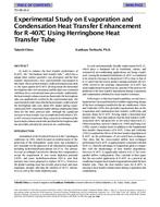TO-98-16-2 — Experimental Study on Evaporation and Condensation Heat Transfer Enhancement for R-407C Using Herringbone Heat Transfer Tube