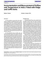 TO-98-17-2 — Instrumentation and Measurement of Airflow and Temperature in Attics Fitted with Ridge and Soffit Vents