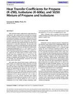 TO-98-19-4 — Heat Transfer Coefficients for Propane (R-290), Isobutane (R-600a), and 50/50 Mixture of Propane and Isobutane