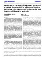 TO-98-21-3 — Extension of the Multiple Spaces Concept of ASHRAE Standard 62 to Include Infiltration, Exhaust/Exfiltration, Interzonal Transfer, and Additional Short-Circuit Paths