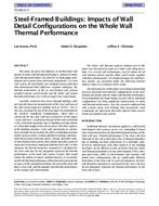 TO-98-22-3 — Steel-Framed Buildings:  Impacts of Wall Detail Configurations on the Whole Wall Thermal Performance