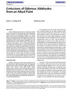 TO-98-23-1 — Emissions of Odorous Aldehydes from an Alkyd Paint
