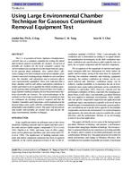TO-98-23-3 — Using Large Environmental Chamber Technique for Gaseous Contaminant Removal Equipment Test
