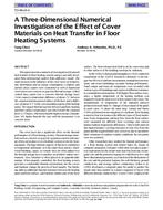 TO-98-24-4 — A Three-Dimensional Numerical Investigation of the Effect of Cover Materials on Heat Transfer in Floor Heating Systems