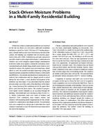 TO-98-25-3 — Stack-Driven Moisture Problems in a Multi-Family Residential Building