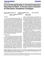 4103 (RP-784) — Environmental Quality in Animal Production Housing Facilities: A Review and Evaluation of Alternative Ventilation Strategies