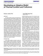 SF-98-07-3 (RP-884) — Developing an Adaptive Model of Thermal Comfort and Preference (same as 4106)