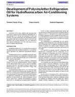 SF-98-16-2 — Development of Polyvinylether Refrigeration Oil for Hydrofluorocarbon Air-Conditioning Systems