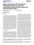 SF-98-20-4 — Impact of Velocity and Temperature Fluctuations on the Accuracy of Low-Velocity Measurements Indoors by Thermal Anemometers