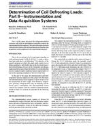 SF-98-27-5 (RP-622) — Determination of Coil Defrosting Loads: Part II-Instrumentation and Data-Acquisition Systems (same as 4121)